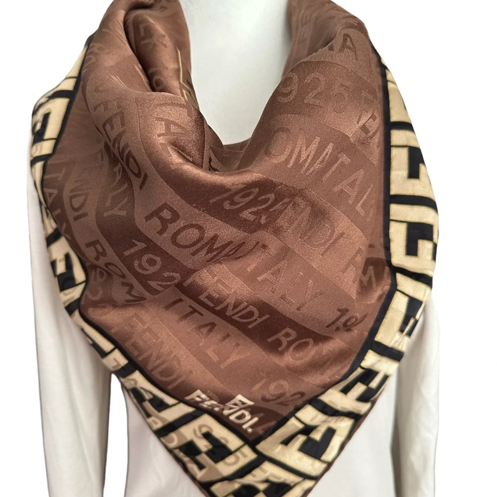 Fendi | Accessories | Fendi Silk Scarf | Poshmark